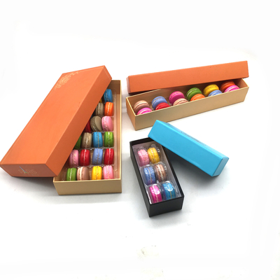 customized macaron package paper card box/plastic tray/fold paper box