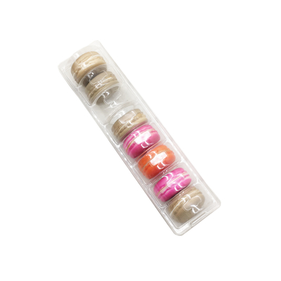 Transparente 8-teilige Macaron-Box Blister PVC/PET Macaron-Schale Macaron-Verpackungsschachtel/Schale