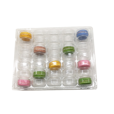 5x7 35pcs Macaron, das klares PVC-HAUSTIER Plastik-Tray For Macaron Packing verpackt