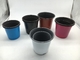 Zylinderförmige 0.5L Mini White Plastic Flower Pots einfache Verpflanzung