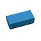 Rechteck blaue französische Macaron-Papier-Geschenkbox, die mit Einsatzschale verpackt