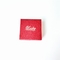 Logo Embossed Rigid Hexagon Paper-Geschenkbox, die rote Schmuck-Geschenkbox-Gewohnheit verpackt