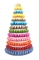 13 Reihe großer Plastik-des Hochzeits-kleinen Kuchens Macaron verpackender weißer 62cm Stand