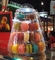 4 Reihe Macaron-Turm-Nachtisch-Nahrungsmittelausstellungsstand für die Kuchen-Geschäfts-Bonbons, die Kasten verpacken