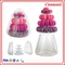 Nette 4 Turm-Hochzeit Macaron-Halter-Anzeige Reihe PVCs 0.8mm kleine Macaron
