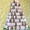 Schwarze 9 Reihen-Blase Plastik-Macaron, das bequemen Macarons-Turm-Stand verpackt