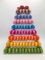 Schwarze 9 Reihen-Blase Plastik-Macaron, das bequemen Macarons-Turm-Stand verpackt