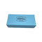 Blaues Papier-Macaron Verpackenkasten-Kraftpapier 6pcs mit innerem Plastikbehälter