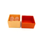 Verpackenkasten-recyclebare UVbeschichtung 2pcs reizendes orange Kraftpapier Macaron