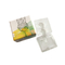 2 x schön bedruckte Macaron-Verpackungsbox aus Kraftpapier mit Kunststoff-Innenschale