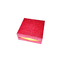 Rote Schokoladen-steife Papiergeschenkbox, die 9Pcs mit klarem innerem Nahrungsmittelplastikgrad verpackt