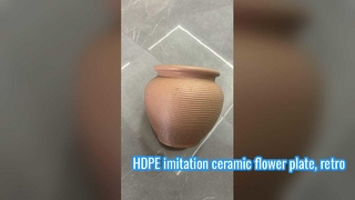 HDPE-Keramik-Blumenteller, Retro-Blumenteller, Kunststoff-Blumenteller