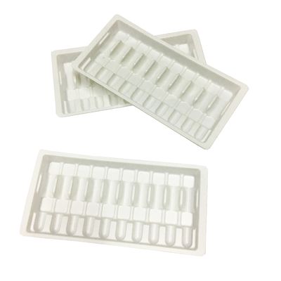 1.8mm weißer pp. 10ml medizinischer Plastikblasen-Verpacken-Einsatz Tray For Vial