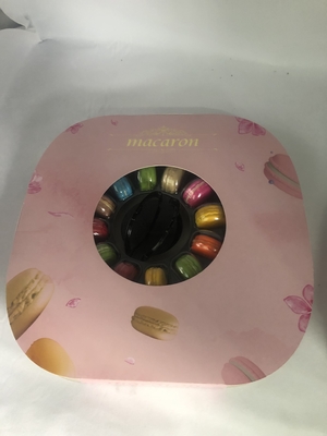 Schönes tragbares Macaron transparenter Plastik-Tray Chocolate Candy Box