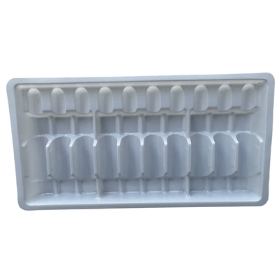 PET-Blister-Verpackungsplatte 1 ml 2 ml Wasser-Injektionsmedikamenten Ampulle-Platte Anpassung