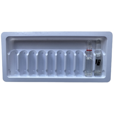 PET-Blister-Verpackungsplatte 1 ml 2 ml Wasser-Injektionsmedikamenten Ampulle-Platte kundenspezifisch Großhandel