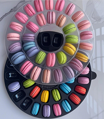 40 Stück Macaron Verpackungskiste Koreanische Kekse Backen Klarer Schnee Krispige Schokolade Eiskuchen Kleines Geschenkfach
