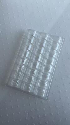 24er Macaron Verpackungsschale mit lebensmittelechtem PET und wiederverwendbarem Design