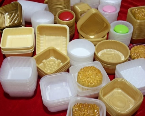 Anpassbare und recycelbare PET-Box mit Wärmesiegelung für Schokoladen- und Makkaronverpackungen
