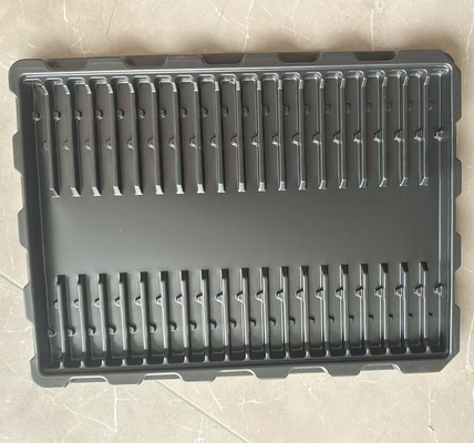 Wholesale Black PS 100-grid 49*16*7 Anti-static Blister Tray for PCBA Circuit Board Packaging