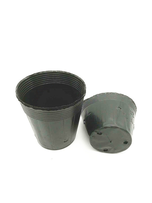 Besondere Größe Schwarz PVC PS Kunststoff Weichblumenpflanztopf