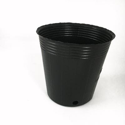 Schwarz Farbe Großer Kunststoff-Blumentopf Garten Alterungsbeständig
