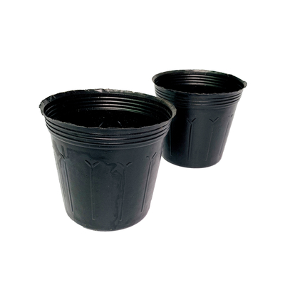 Winter PE Schwarz 3 Gallonen Pflanzenpfannen 23cm Höhe Tiefe Kinderpflanzenpfannen