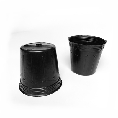 Winter PE Schwarz 3 Gallonen Pflanzenpfannen 23cm Höhe Tiefe Kinderpflanzenpfannen