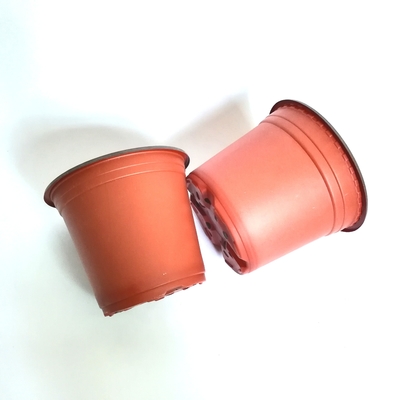 Doppelfarbiger Plastikbaupot für Blumen / grüne Pflanzen