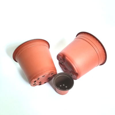 Doppelfarbiger Plastikbaupot für Blumen / grüne Pflanzen