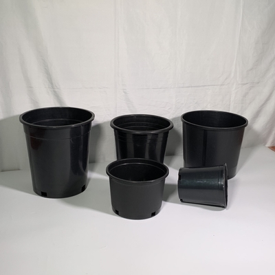 Dauerhafte harte Kunststoff 3 Gallonen schwarze Blumenpflanzen Topf große Kinderpflanzen Topf aus PP / HDPE