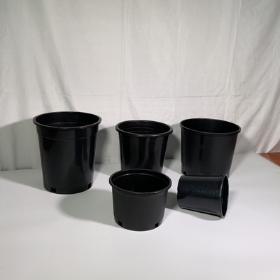 Dauerhafte harte Kunststoff 3 Gallonen schwarze Blumenpflanzen Topf große Kinderpflanzen Topf aus PP / HDPE