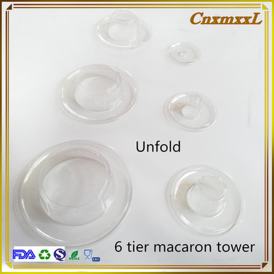 6 Stufen Macaron Tower 10 Stufen Macaron Tower Stand mit Acrylboden