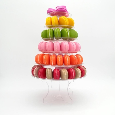 6 Stufen Macaron Tower 10 Stufen Macaron Tower Stand mit Acrylboden