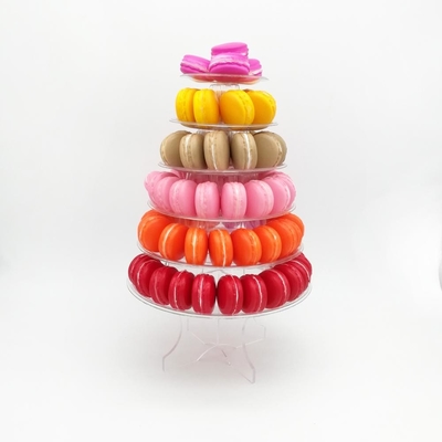 6 Stufen Macaron Tower 10 Stufen Macaron Tower Stand mit Acrylboden