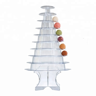 Neues Design 10 Stufe Macaron Turm Einweg-Essensbehälter