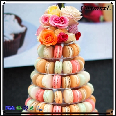Neues Design 10 Stufe Macaron Turm Einweg-Essensbehälter