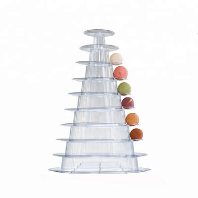 Neues Design 10 Stufe Macaron Turm Einweg-Essensbehälter