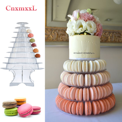 Super 10 Tier Macaron Blister Tower Stand Verpackung mit Acryl