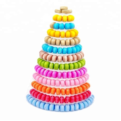 Neuer Macaron Tower Pyramide 13 Stufe Kunststoff Macaron Tower Display Stand
