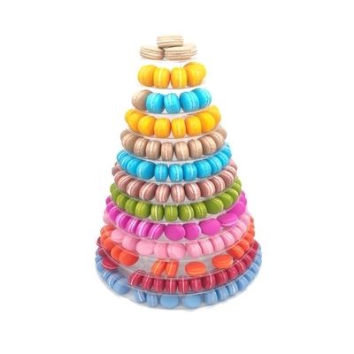 Neuer Macaron Tower Pyramide 13 Stufe Kunststoff Macaron Tower Display Stand