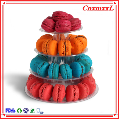Bequeme kleine Makkarone Plastik-Display-Stand Turm 37pcs recycelbar