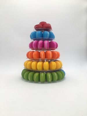 6 Stufe Klar Blasen Makaron Turm für Kuchen Dekoration
