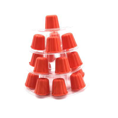 Klar 4 Stufe Canele Display Stand für Kuchenladen Bäckerei