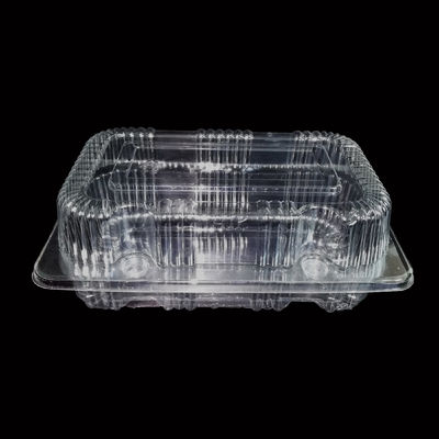 Biologisch abbaubare 18 cm große PET-Plastikplatte für Salat- und Gemüseverpackungen