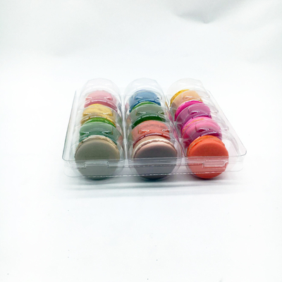 12 Hohlräumige Macaron-Träge Maßgeschneiderte Plastik-Blister-Verpackung