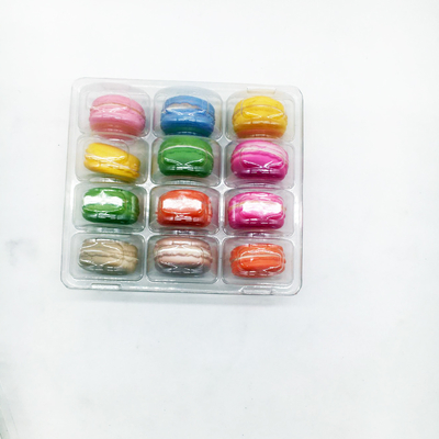 12 Hohlräumige Macaron-Träge Maßgeschneiderte Plastik-Blister-Verpackung