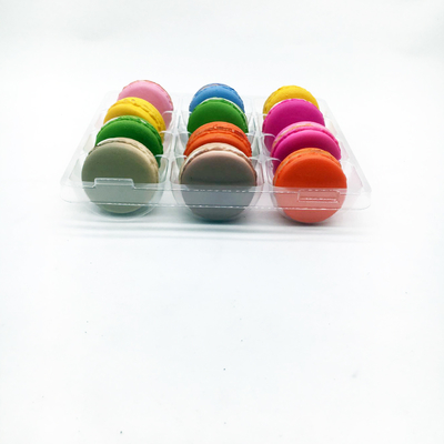 12 Hohlräumige Macaron-Träge Maßgeschneiderte Plastik-Blister-Verpackung