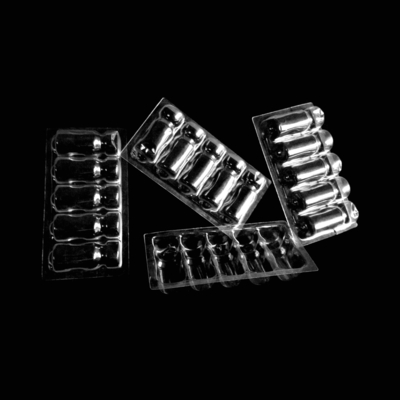 Durchsichtige Plastik Ampulle Tray Blister Verpackung in PVC PET PETG ESD