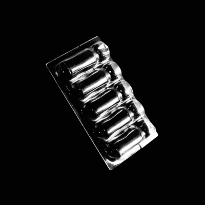 Durchsichtige PVC-PET-PP-Clamshell-Verpackung Plastik-Blister-Ampoule-Tray mit Papierkarten-Einsatz